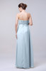 Elegant Empire Chiffon Floor Length Appliques Prom Dresses