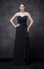 Romantic Illusion Backless Chiffon Flower Wedding Guest Dresses