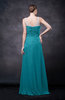 Romantic Illusion Backless Chiffon Flower Wedding Guest Dresses