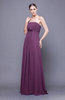 Elegant Empire Sleeveless Zip up Chiffon Sweep Train Bridesmaid Dresses