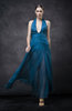 Casual Sheath Halter Ankle Length Paillette Prom Dresses