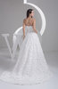 Open Back Bridal Gowns Plus Size A line Sleeveless Strapless Formal Summer