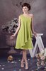 Chiffon Bridesmaid Dress One Shoulder Full Figure Informal Formal Modern