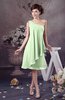 Chiffon Bridesmaid Dress One Shoulder Full Figure Informal Formal Modern