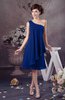 Chiffon Bridesmaid Dress One Shoulder Full Figure Informal Formal Modern