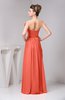 Chiffon Bridesmaid Dress Unique Destination Open Back Fall Backless Garden