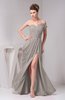 Chiffon Bridesmaid Dress Unique Destination Open Back Fall Backless Garden