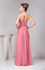 Chiffon Bridesmaid Dress Unique Destination Open Back Fall Backless Garden