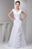 Long Mother of the Bride Dress Affordable Tiered Semi Formal Court Train
