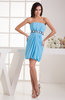 Chiffon Bridesmaid Dress Inexpensive Trendy Chic Mini Sleeveless Plain
