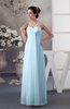 Chiffon Bridesmaid Dress Beach Elegant Casual Petite Simple Low Back A line