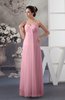 Chiffon Bridesmaid Dress Beach Elegant Casual Petite Simple Low Back A line