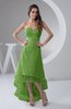 Tea Length Bridesmaid Dress Inexpensive Sweetheart Chic Sparkly Tiered