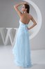 Tea Length Bridesmaid Dress Inexpensive Sweetheart Chic Sparkly Tiered