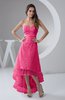 Tea Length Bridesmaid Dress Inexpensive Sweetheart Chic Sparkly Tiered