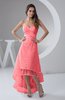 Tea Length Bridesmaid Dress Inexpensive Sweetheart Chic Sparkly Tiered
