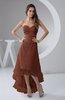 Tea Length Bridesmaid Dress Inexpensive Sweetheart Chic Sparkly Tiered