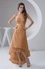 Tea Length Bridesmaid Dress Inexpensive Sweetheart Chic Sparkly Tiered