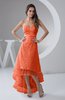 Tea Length Bridesmaid Dress Inexpensive Sweetheart Chic Sparkly Tiered