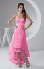 Tea Length Bridesmaid Dress Inexpensive Sweetheart Chic Sparkly Tiered