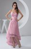 Tea Length Bridesmaid Dress Inexpensive Sweetheart Chic Sparkly Tiered