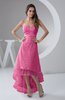 Tea Length Bridesmaid Dress Inexpensive Sweetheart Chic Sparkly Tiered