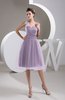 Inexpensive Bridesmaid Dress Short Sheer Knee Length Informal Elegant
