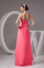 Chiffon Bridesmaid Dress Tea Length Natural Chic Open Back Backless Autumn