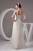 Chiffon Bridesmaid Dress Tea Length Natural Chic Open Back Backless Autumn