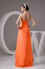 Chiffon Bridesmaid Dress Tea Length Natural Chic Open Back Backless Autumn