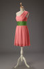 Cute A-line Zipper Chiffon Short Wedding Guest Dresses