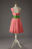 Cute A-line Zipper Chiffon Short Wedding Guest Dresses