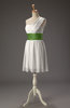 Cute A-line Zipper Chiffon Short Wedding Guest Dresses