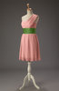 Cute A-line Zipper Chiffon Short Wedding Guest Dresses