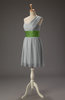 Cute A-line Zipper Chiffon Short Wedding Guest Dresses