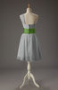 Cute A-line Zipper Chiffon Short Wedding Guest Dresses