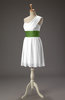 Cute A-line Zipper Chiffon Short Wedding Guest Dresses