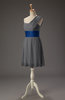Romantic A-line Asymmetric Neckline Sleeveless Chiffon Short Homecoming Dresses