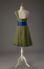 Romantic A-line Asymmetric Neckline Sleeveless Chiffon Short Homecoming Dresses