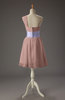 Cute One Shoulder Sleeveless Zipper Chiffon Short Party Dresses
