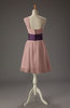 Cute A-line One Shoulder Zipper Chiffon Mini Wedding Guest Dresses