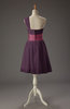 Cute A-line Asymmetric Neckline Zip up Chiffon Prom Dresses