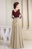Informal V-neck Sleeveless Zipper Chiffon Pleated Evening Dresses