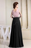 Informal A-line Zipper Floor Length Pleated Bridesmaid Dresses