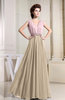 Informal A-line Zipper Floor Length Pleated Bridesmaid Dresses