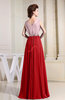 Informal A-line Zipper Floor Length Pleated Bridesmaid Dresses