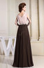 Antique V-neck Sleeveless Zip up Floor Length Bridesmaid Dresses