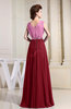 Hawaiian A-line V-neck Sleeveless Zip up Prom Dresses