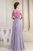 Hawaiian A-line V-neck Sleeveless Zip up Prom Dresses