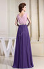 Vintage A-line Sleeveless Zipper Chiffon Evening Dresses